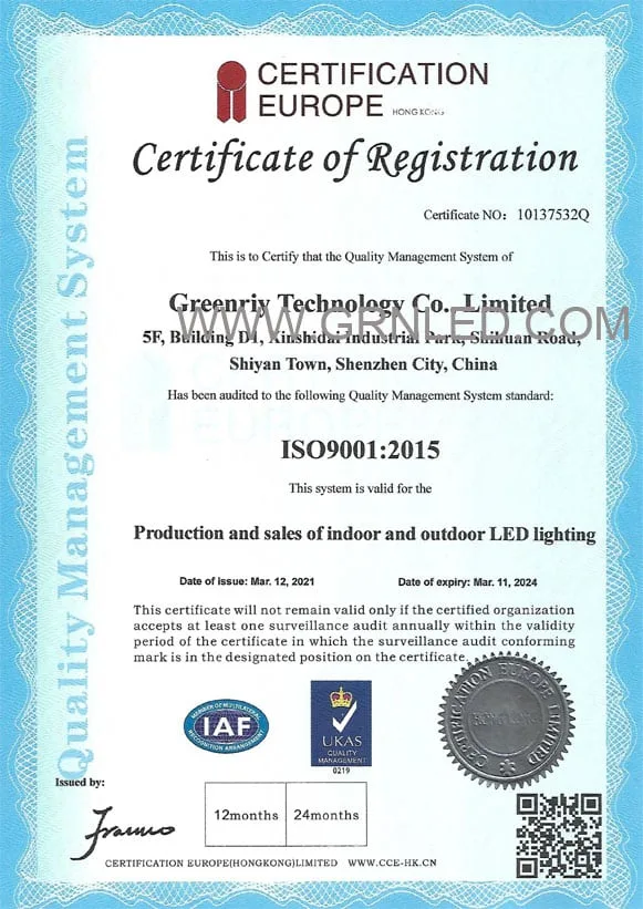 ISOISO9001-2015 Certificate9001-2015 Certificate