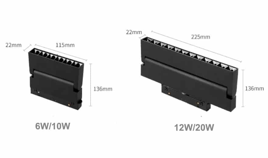 Magnetic fold adjustable spotlight