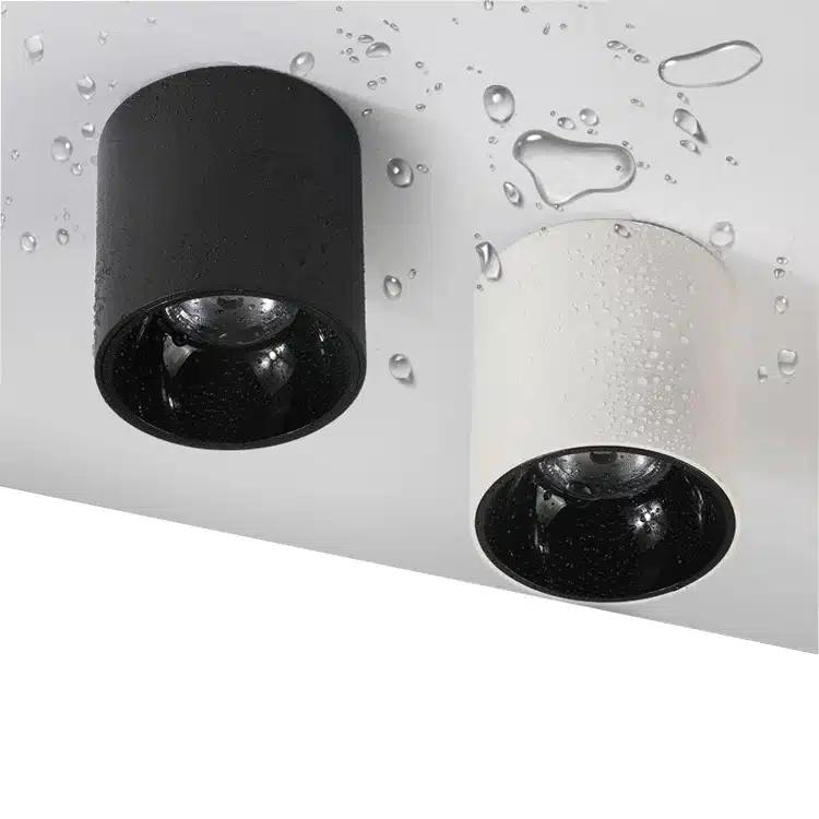 Waterproof surface mounted downlights