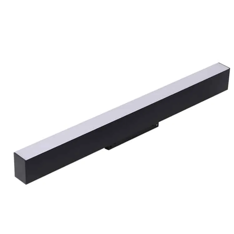 black linear track light