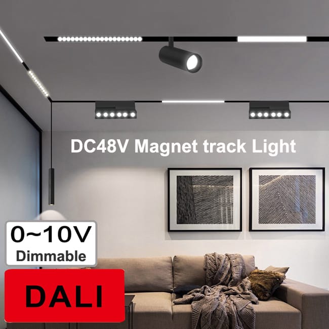 DALI dimmable magnetic track light