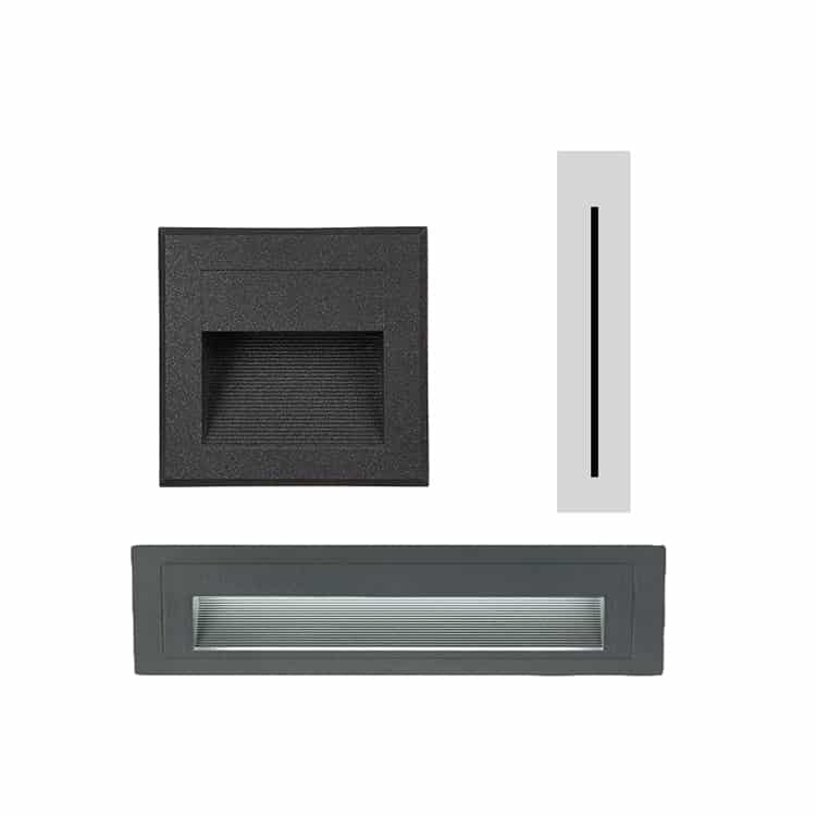 outdoor recessed wall lights