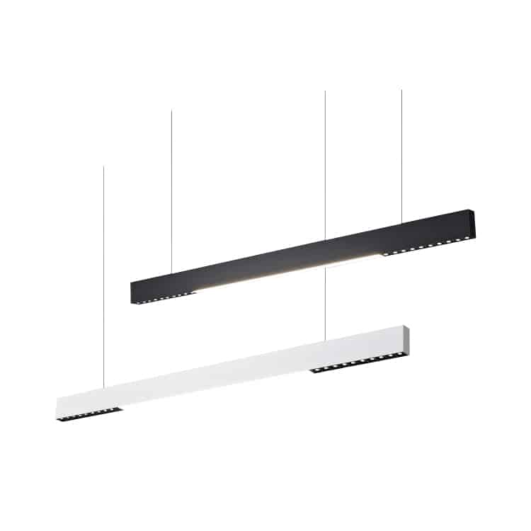 Modern linear hanging light