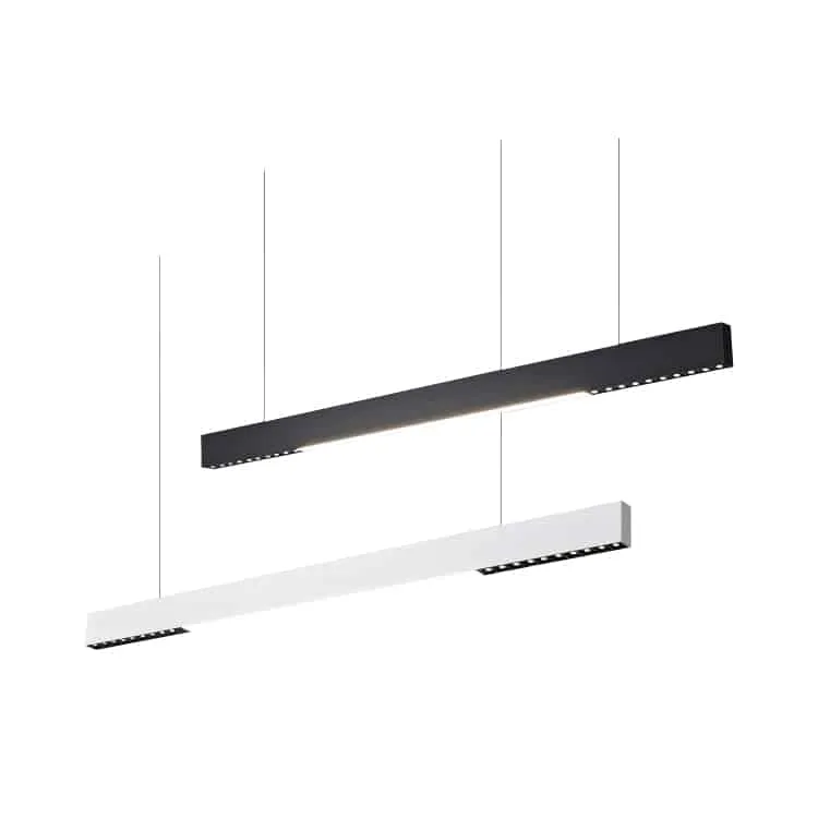 Modern linear hanging light