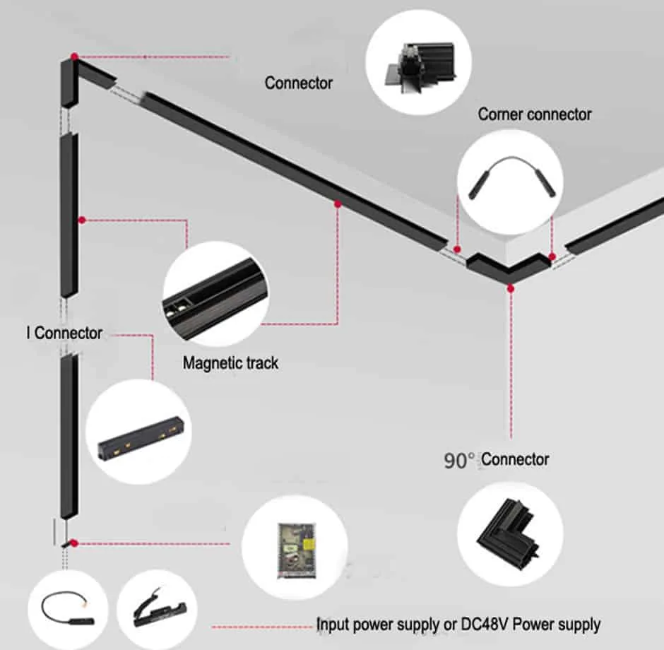 magnetic track lights accessories