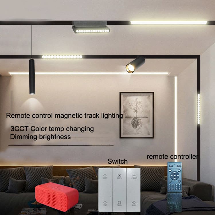 magnetic led track light with remote