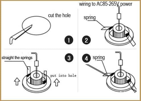 mini downlight installation