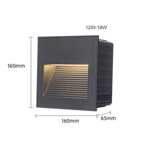 Recessed Wall Ramp Exterior Recessed Wall Lights / Ramp Lights 3W-18W - GRNLED
