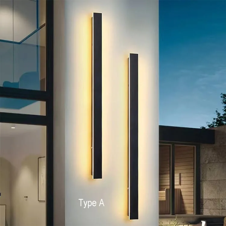 outdoor linear wall light