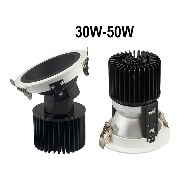 Recessed adjustable downlight