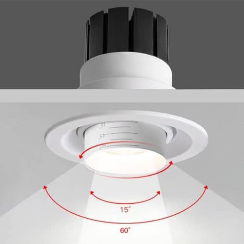 Adjustable Beam Angle Zoomable Spotlights 15-60° - GRNLED