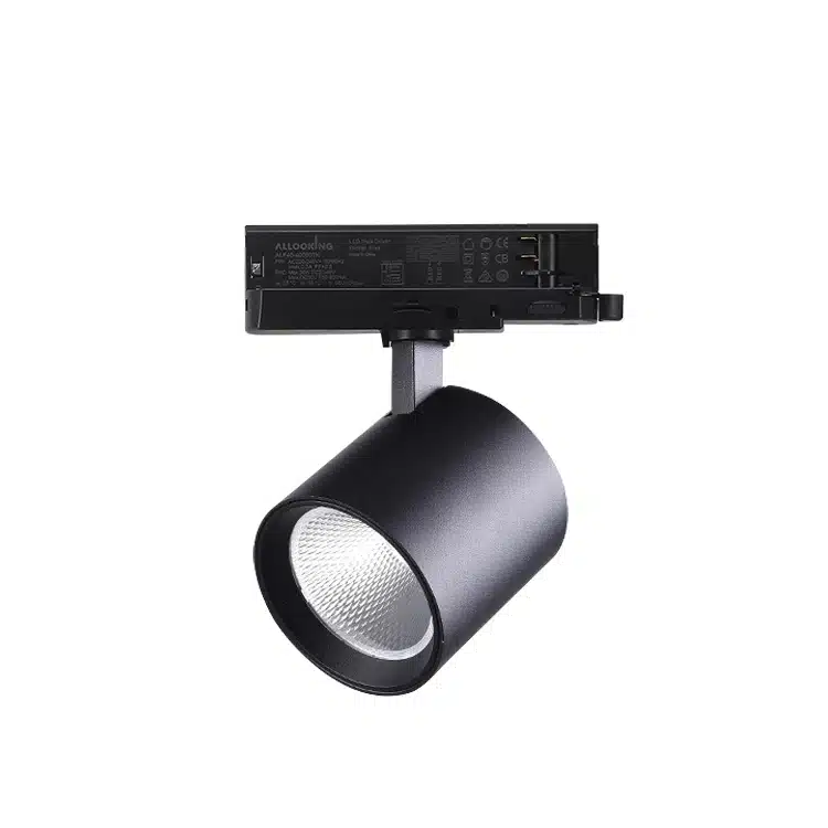 black commercial track light led