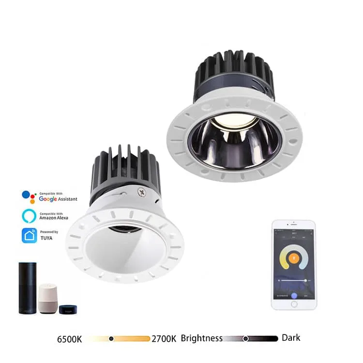 Smart trimless downlights