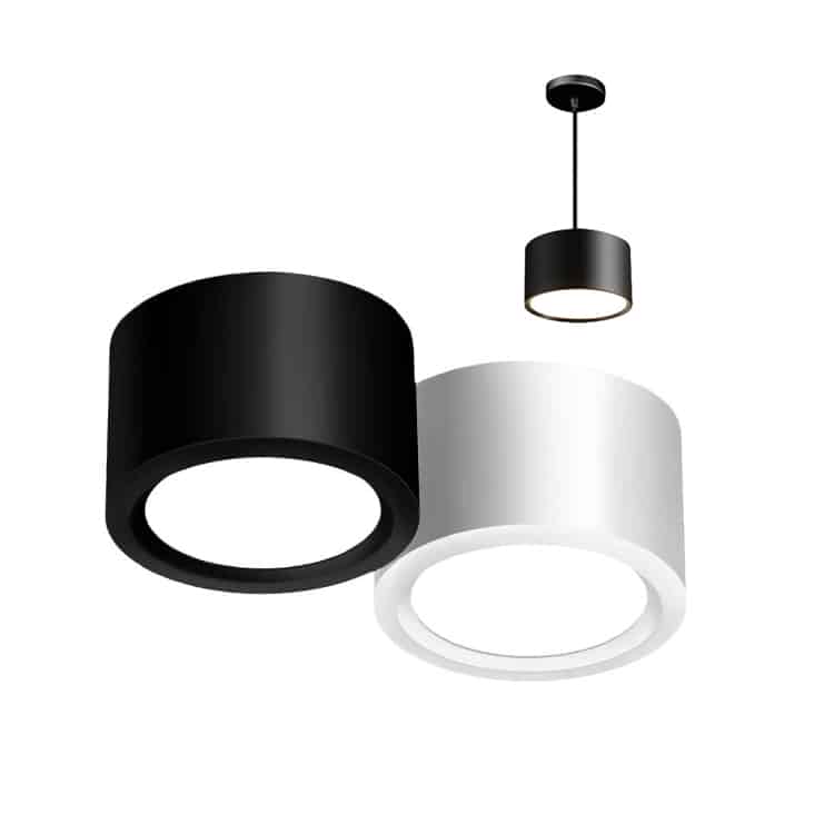 surface ceiling mounted downlights