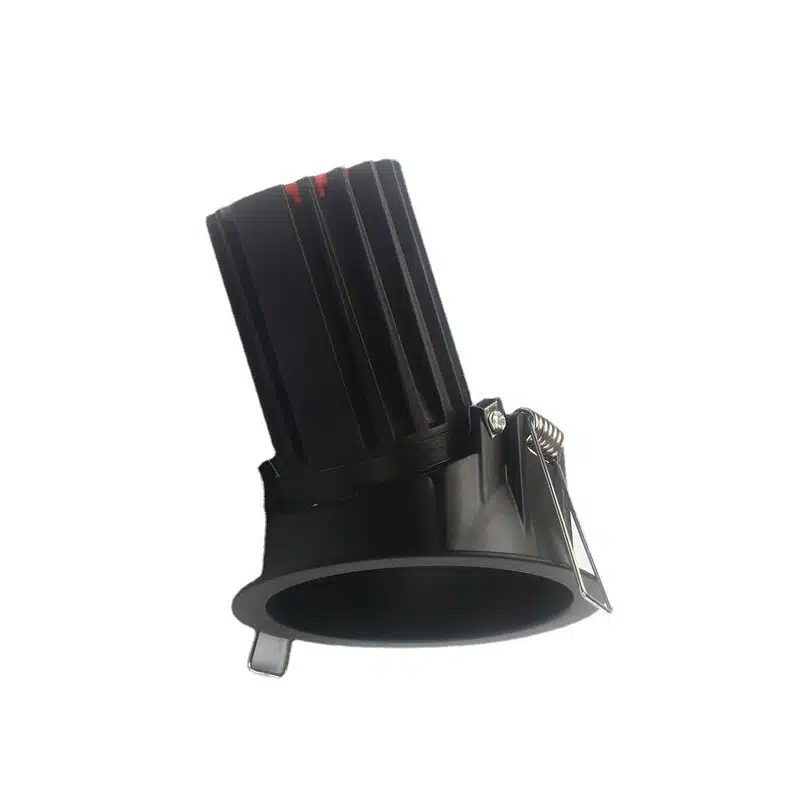 black tilt downlight