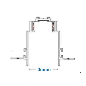 35mm width magnetic rail