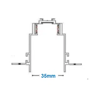 35mm width magnetic rail