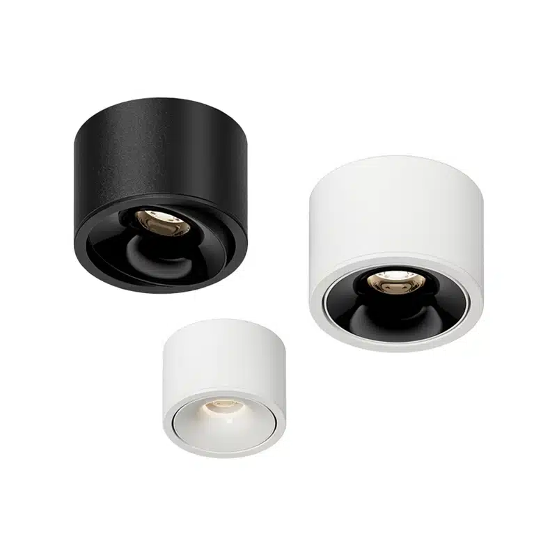 adjustable surface cylinder downlights