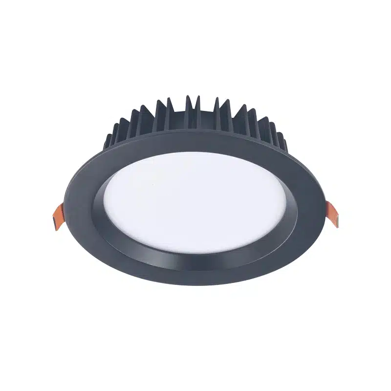 black commercial LED downlights
