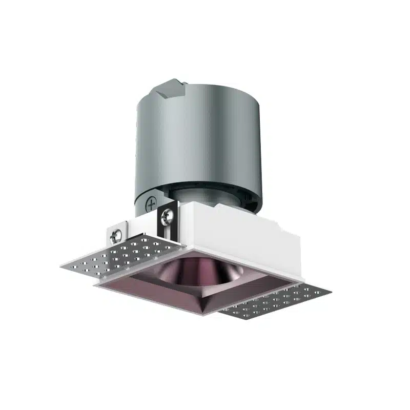 square trimless adjustable spotlights