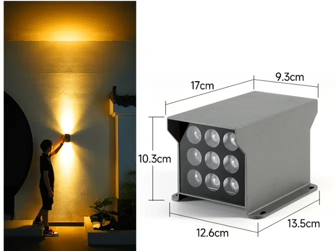 exterior square wall lights